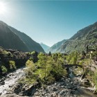 Giornico, Ticino. Das Dorf ist von Weinbergen und Kastanienwaeldern umgeben. Der alte Dorfkern besteht vorwiegend aus Steinhaeusern_Ivo Scholz